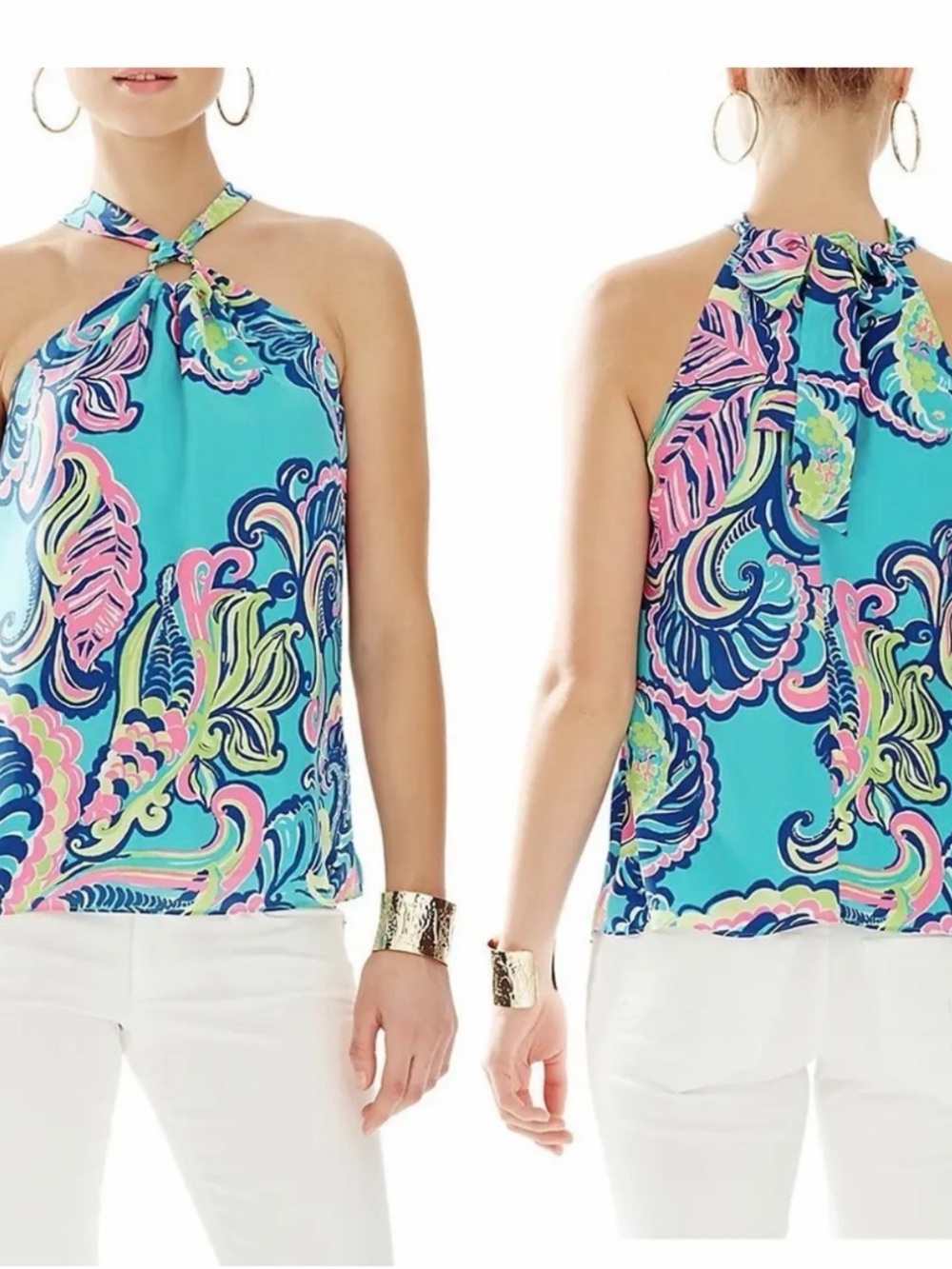 Lilly Cassandra Silk Halter 🔝
